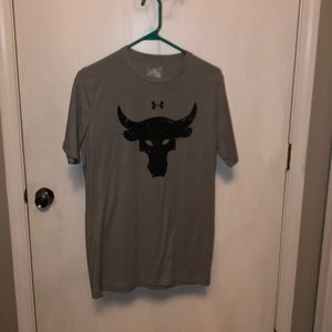 The Rock under armor work out shirt